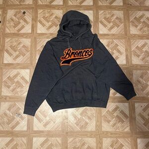 Broncos Dark Gray Hoodie Sweater